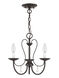 Mirabella 3 Light 15 inch English Bronze Chandelier Ceiling Light