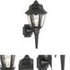 Capi 1 Light 18 inch Black Outdoor Sconce