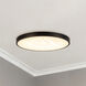 Alora Mood Evelyn 11.88 inch Matte Black and Alabaster Flush Mount Ceiling Light