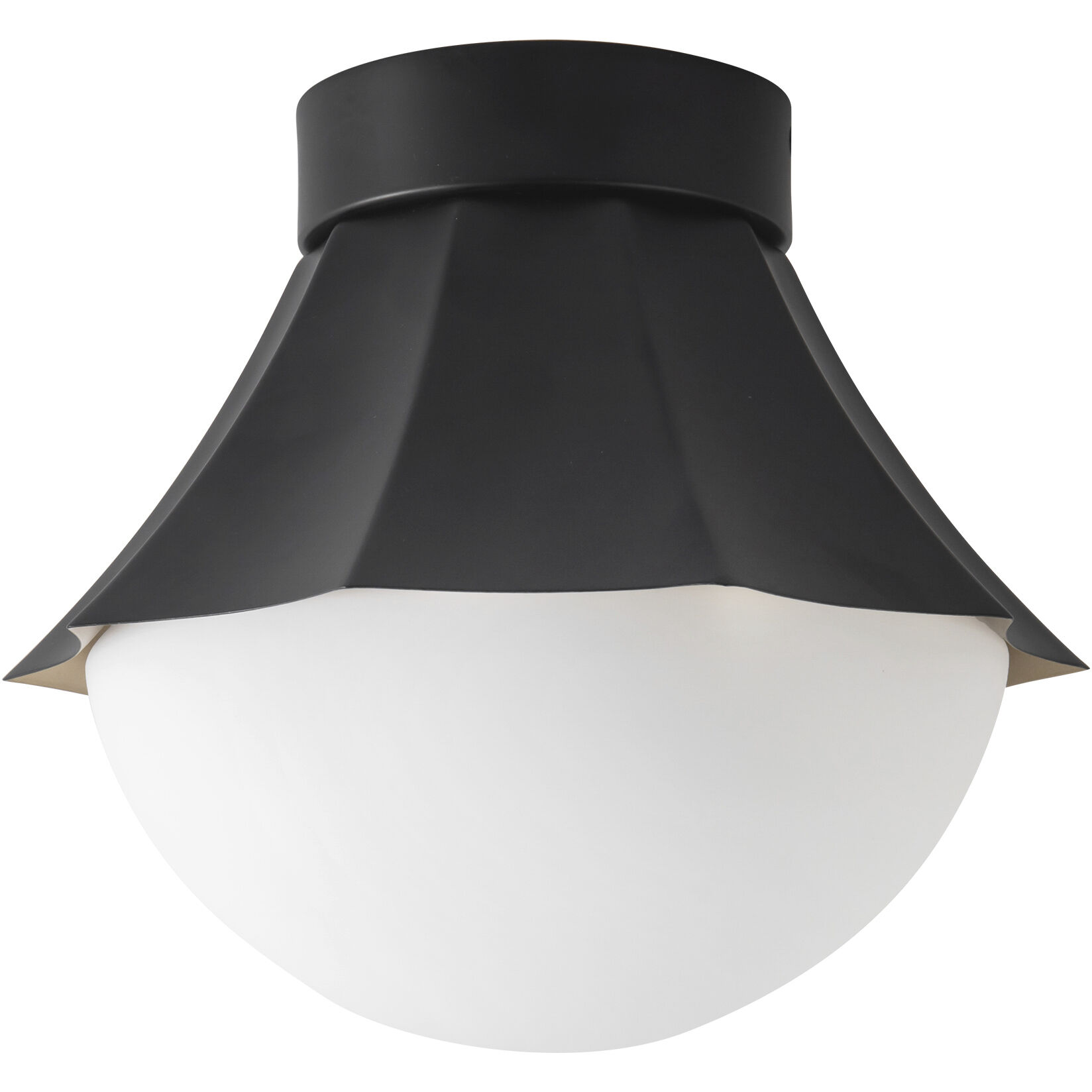 Alora Mood Shelton 1 Light 11.38 inch Matte Black Semi-Flush Mount Ceiling Light
