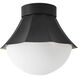 Alora Mood Shelton 1 Light 11.38 inch Matte Black Semi-Flush Mount Ceiling Light