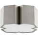 XT 2 Light 13.5 inch Satin Nickel Flush Mount Ceiling Light