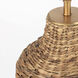 Campanile 18.75 inch Brown Table Lamp Portable Light