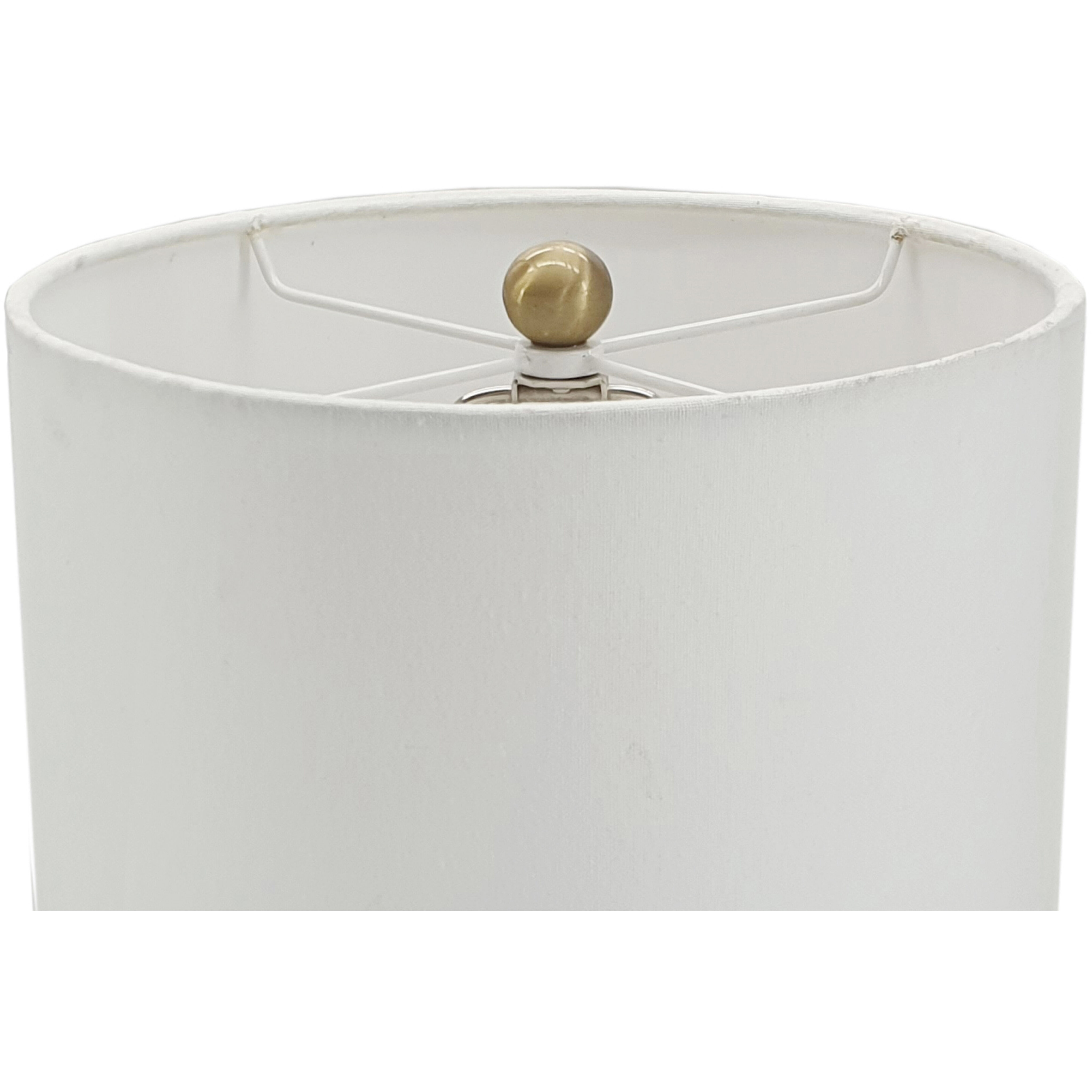 Ipori 34 inch 60 watt White/Brass Table Lamp Portable Light