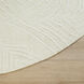 Mitra White/Ivory Rug in 8 Round