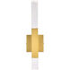 Ruelle 2 Light 19 inch Gold Wall Sconce Wall Light