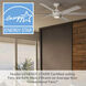 Melia 65 inch Fresh White with White Washed Oak Blades Outdoor Ceiling Fan