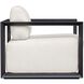 Remsen Java Black and Oyster White Outdoor Lounge Chair