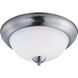 Taylor 2 Light 13.25 inch Satin Nickel Flush Mount Ceiling Light