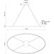 Ovale LED 53.75 inch White Linear Pendant Ceiling Light