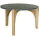 Confucius 33.5 X 33.5 inch Waxed Coffee Table