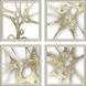 Splash of Gold Metallic Framed Art, The Studio