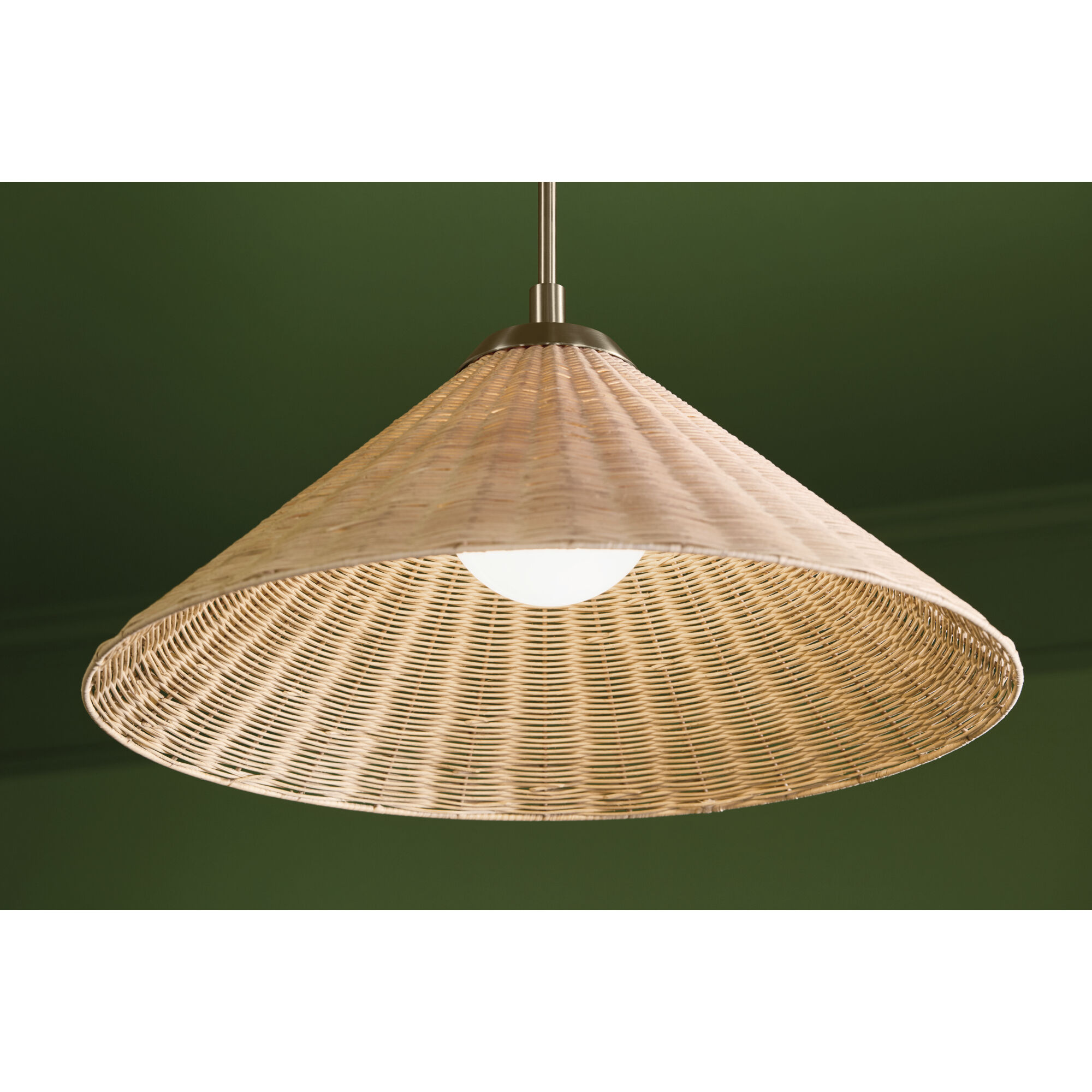 Bekah 1 Light Champagne Bronze Pendant Ceiling Light, Convertible