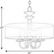 Marche 4 Light 22 inch Polished Nickel Pendant Ceiling Light, Design Series