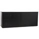 Smith 74 X 22 inch Hand Rubbed Black Sideboard, 4 Door