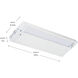 4U Series LED 120 LED Integrated 12 inch Textured White LED Under Cabinet