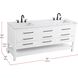 Karson 72 X 34 inch White Bathroom Vanity Cabinet