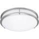 Solero II LED 12 inch Brushed Steel Flush Mount Ceiling Light