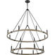 Transitions 16 Light 56 inch Oil Rubbed Bronze Chandelier Ceiling Light