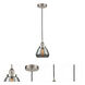 Edison Fulton 1 Light 7 inch Brushed Satin Nickel Mini Pendant Ceiling Light in Light Smoke Glass