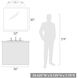 Roxie Vanity Wall Light in Matte Black