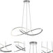 Celeste LED 31.5 inch Satin Nickel Pendant Ceiling Light in 32 in