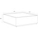 Shiloh 47.25 X 47.25 inch White / Black Coffee Table