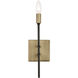 Bodie 1 Light 5 inch Havana Gold and Carbon Sconce Wall Light