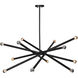 Clemente 12 Light 40 inch Black Pendant Ceiling Light