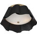 Waveform 3 Light 14 inch Dark Bronze with Legacy Brass Flush Mount Ceiling Light