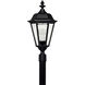 Estate Series Manor House 4 Light 27.5 inch Black Outdoor Post Mount Lantern