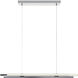 Indra 3 Light 44.13 inch Satin Nickel Linear Pendant Ceiling Light