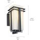 Tremillo 1 Light 14 inch Black Outdoor Wall, Medium