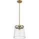 Callista 1 Light 10 inch Rubbed Brass Pendant Ceiling Light