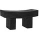 Bow Burnt Black Bench