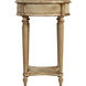 Jules 1 Drawer Round End Table with Storage in Beige