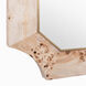 Farra 54 X 28 inch Poplar Burl with Weathered Brass Wall Mirror, Varaluz Casa