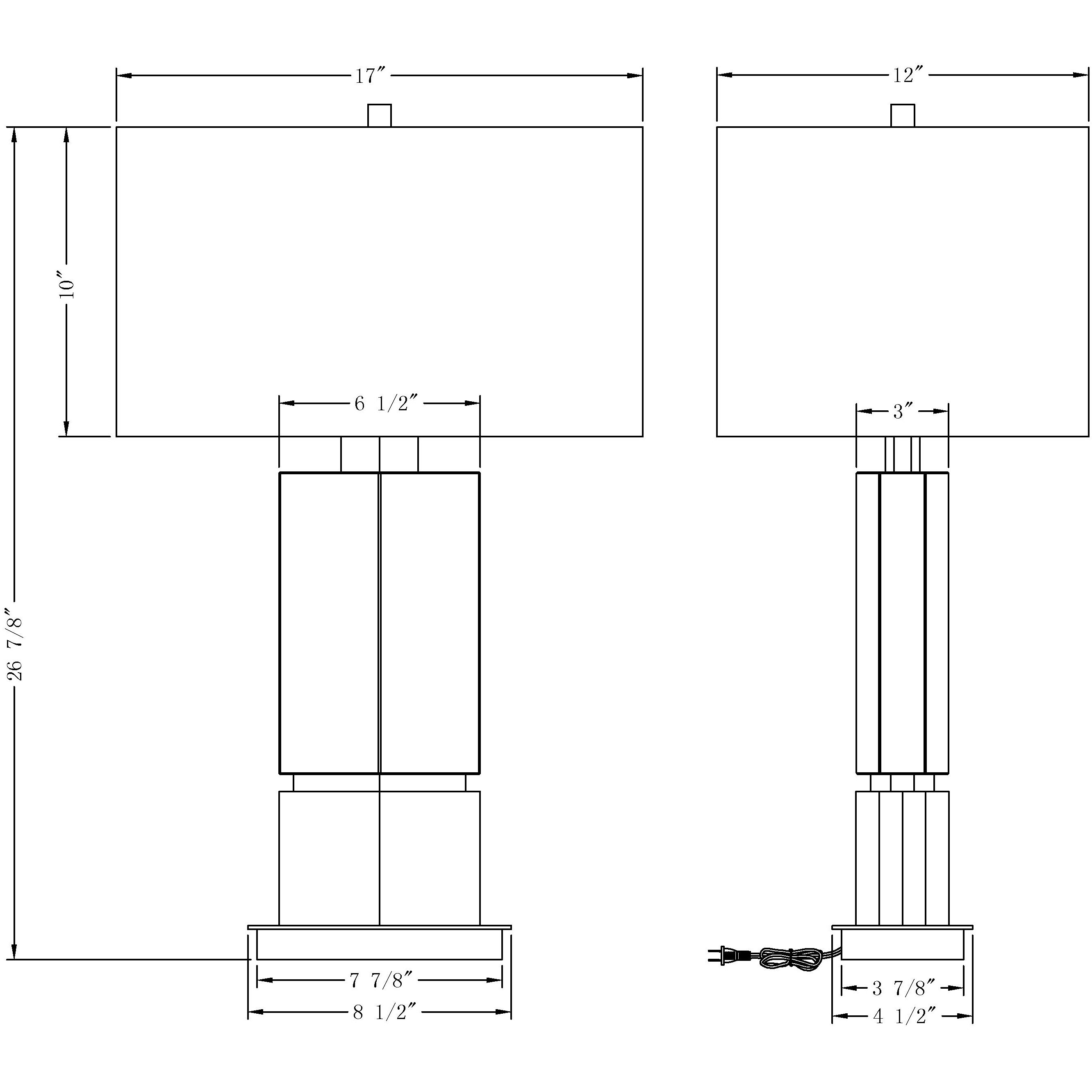 Skye 27 inch 150.00 watt Bronze Table Lamp Portable Light