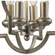 Chandette 4 Light 14 inch Aged Silver Chandelier Ceiling Light