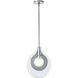 Art & Alchemy Veneto 1 Light 3.7 inch Sterling Pendant Ceiling Light