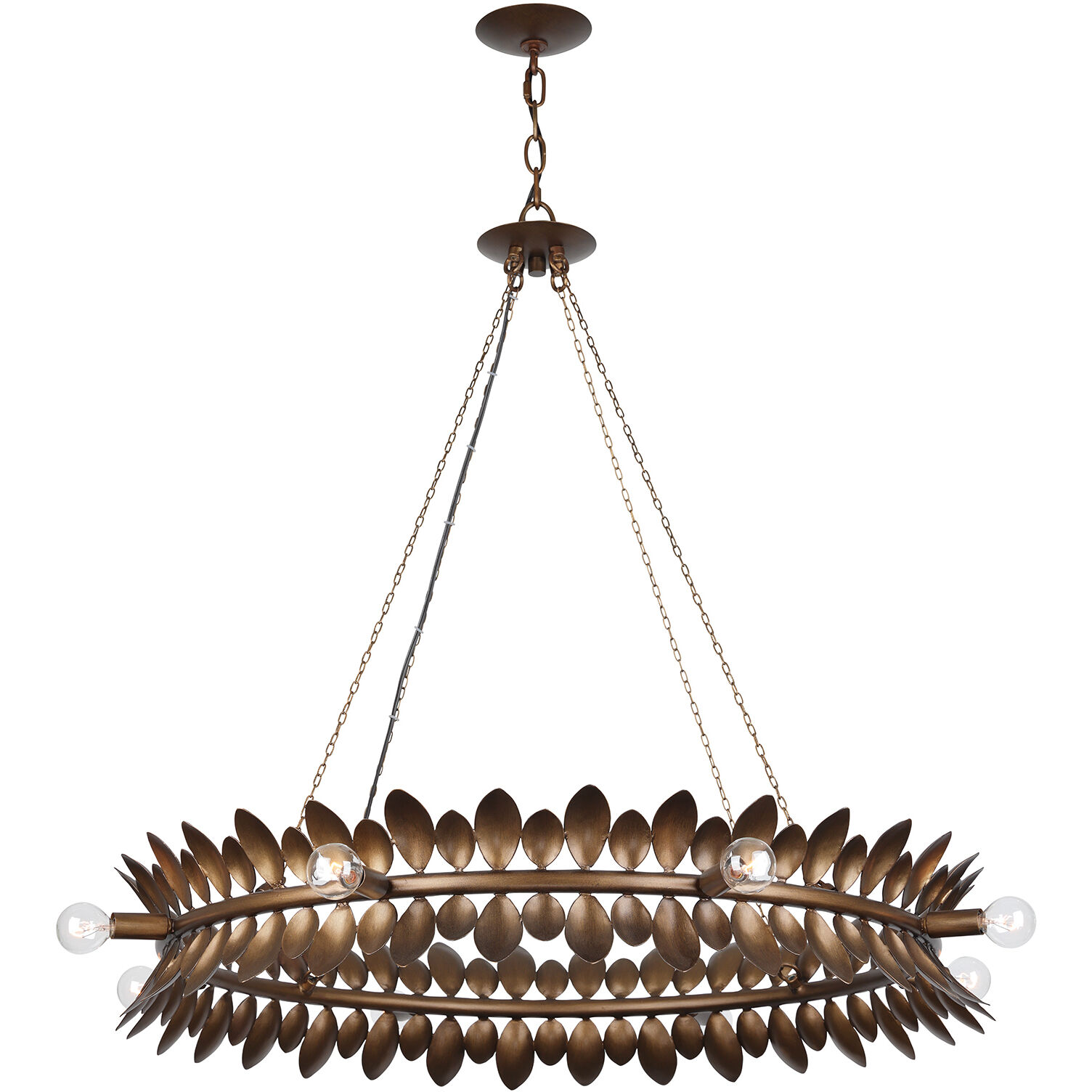 Heiress 8 Light 36 inch Patinated Bronze Chandelier Ceiling Light