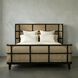 Porto Hand Rubbed Black Bed, Eastern King