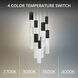 Cinema LED 17 inch Black Indoor Hanging Lighting Ceiling Light
