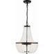 Rylee 3 Light 14 inch Matte Black Mini Chandelier Ceiling Light