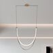 Ayers LED 43.25 inch Champagne Gold and Black and Brown Linear Chandelier Ceiling Light