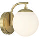 Maverick Bath Vanity Light Wall Light in Vibrant Gold