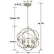 Somma Way 5 Light 17 inch Silver Mini Chandelier Ceiling Light
