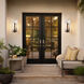 Arc 1 Light 20.8 inch Coastal Dark Smoke Outdoor Wall Sconce