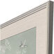 Birds and Flowers I Green and Beige and Gray Framed Art