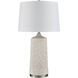 Penny 32.5 inch 150 watt White Table Lamp Portable Light